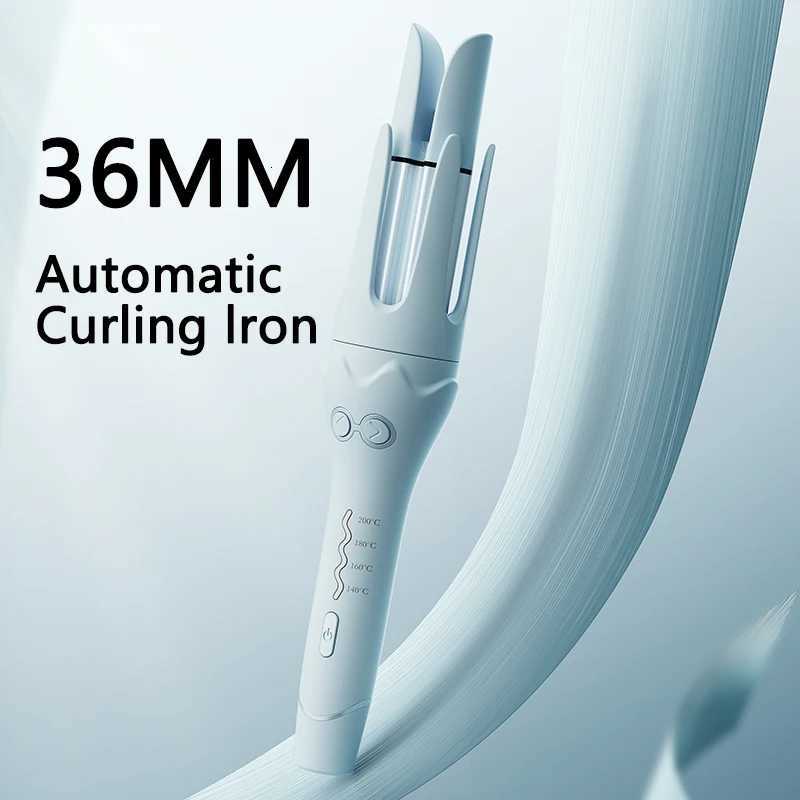 36mm Rotating Auto Hair Curler Electric Curling Iron Wand Professional Autatic Hair Curler Curling Wand Hair Waver C251202