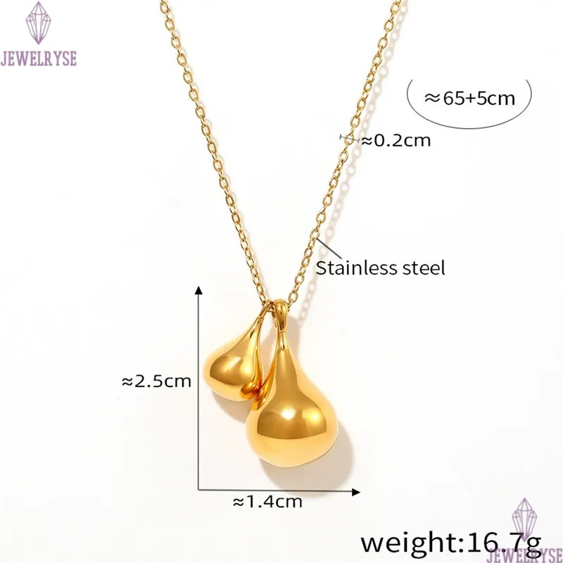 long 18k gold chain drop necklace designer for woman stainless steel pendant silver necklaces 60cm daily outfit fashion jewelry birthday friend family