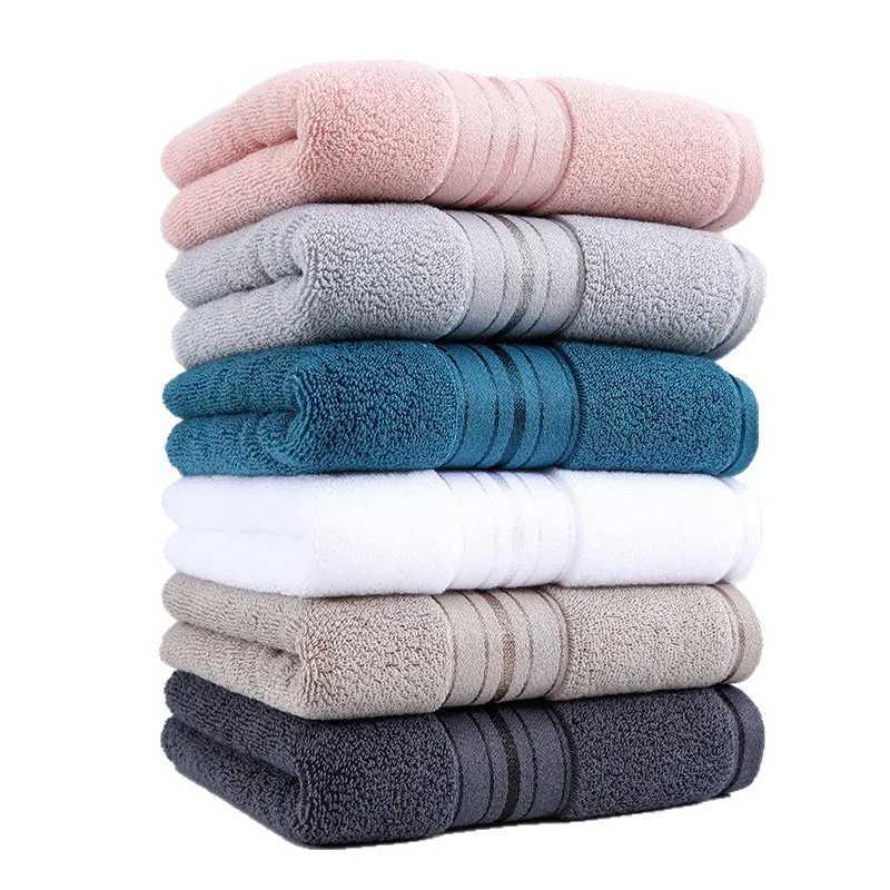 35X75cm 100 cotton towel absorbent adult bath towel pure color soft are super absorbent super soft travel and sports towels Y251202
