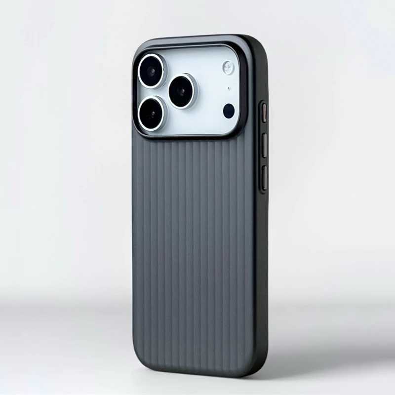 Fashion Plating 3D Luggage Stripes for Phone Case for IPhone 17 16 15 14 Pro Max Shockproof Wireless Charge Matte Cover J251202