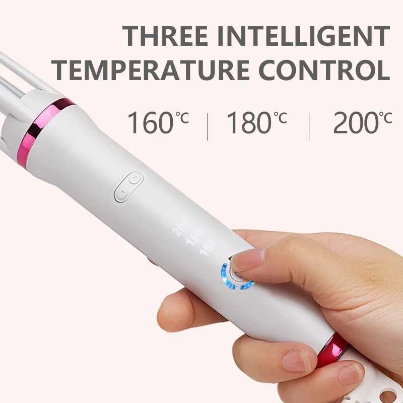 Wen Autatic Curling Iron 9mm Air Curler Wand Curl Rotating Magic Hair Curling Iron Lazy Fast Heating Crimped Styling Tools C251202