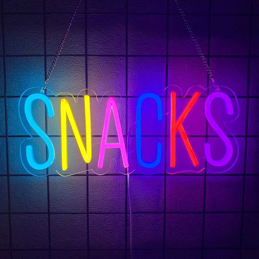 Candy Series Neon Sign Store Business Wall Lamp Usb Powered Used For Party Shopping Cart Display Snack Shop Art Decor H251201