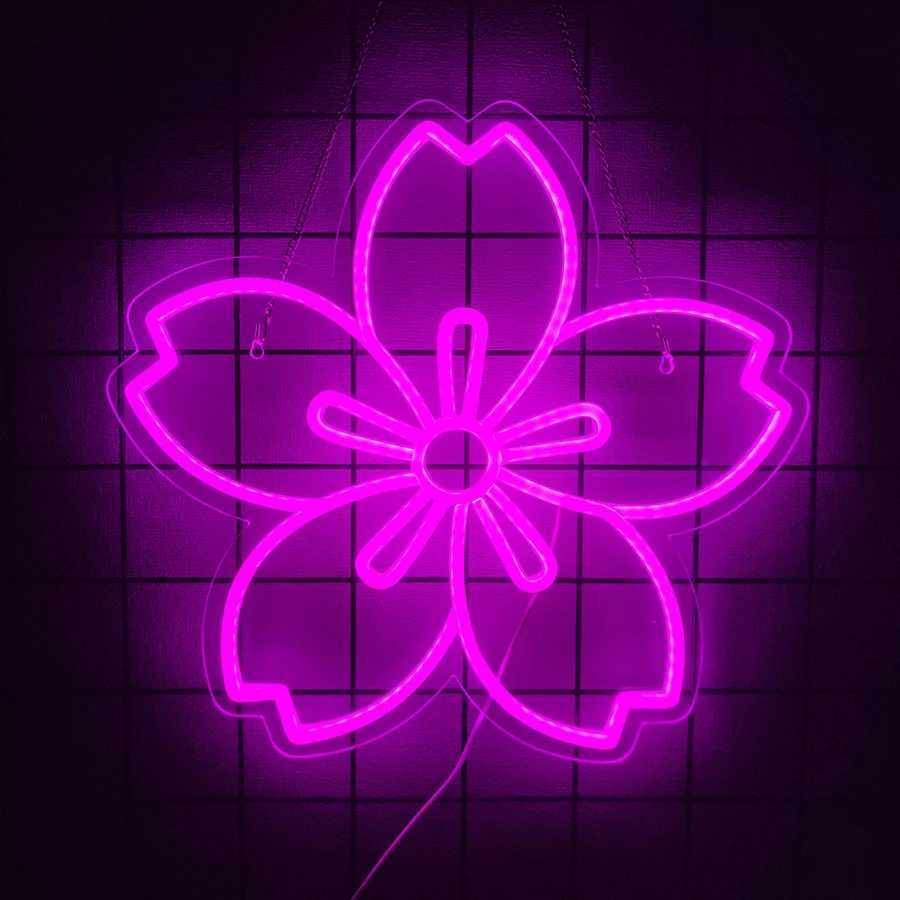 Plant Series Neon Signs Flower Icon Wall Decor Usb Powered Used For Wall Lamps In Rooms Homes Clubs Cafes And Flower Shops H251201