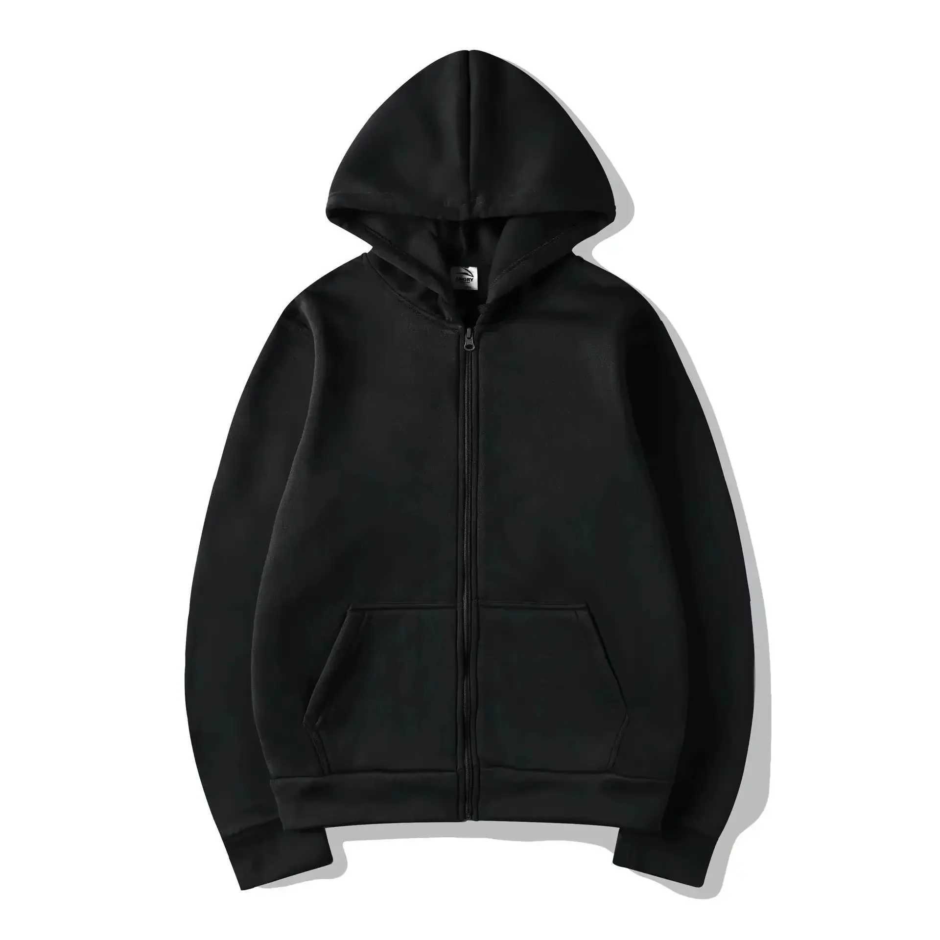 Fashion Casual Black Gray Blue Zipper Hoodie Hip Hop Street Wear Sweatshirts Skateboard Men/Woman Pullover Hoodies Male Hoodie J251203