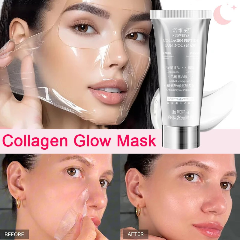 Collagen Wrapping Peel Off Mask Makeup Facial Anti-wrinkle Moisturizing Brighten Smooth Face Firming Skin Rejuvenation Care Mask 251128
