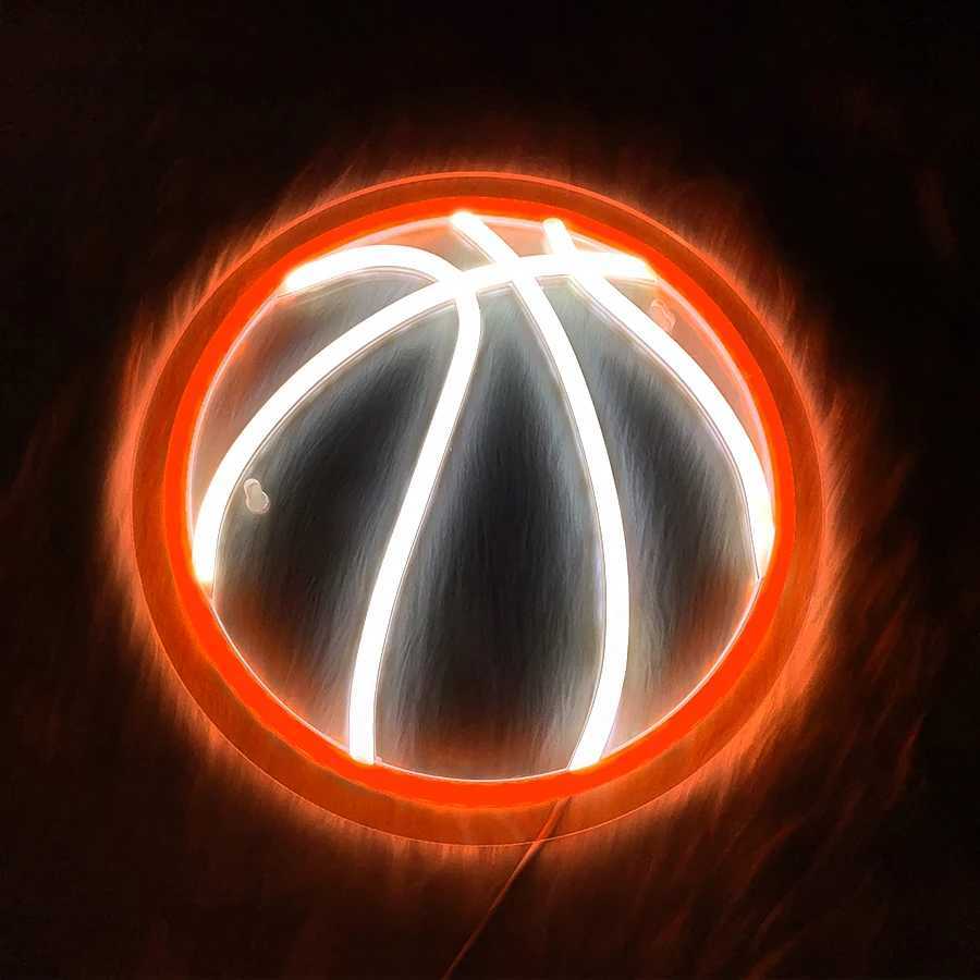 Basketball Led Neon Sign Used For Wall Decor Usb Powered Bedroom Stadium Basketball Club Man Cave Art Wall Lamp H251201