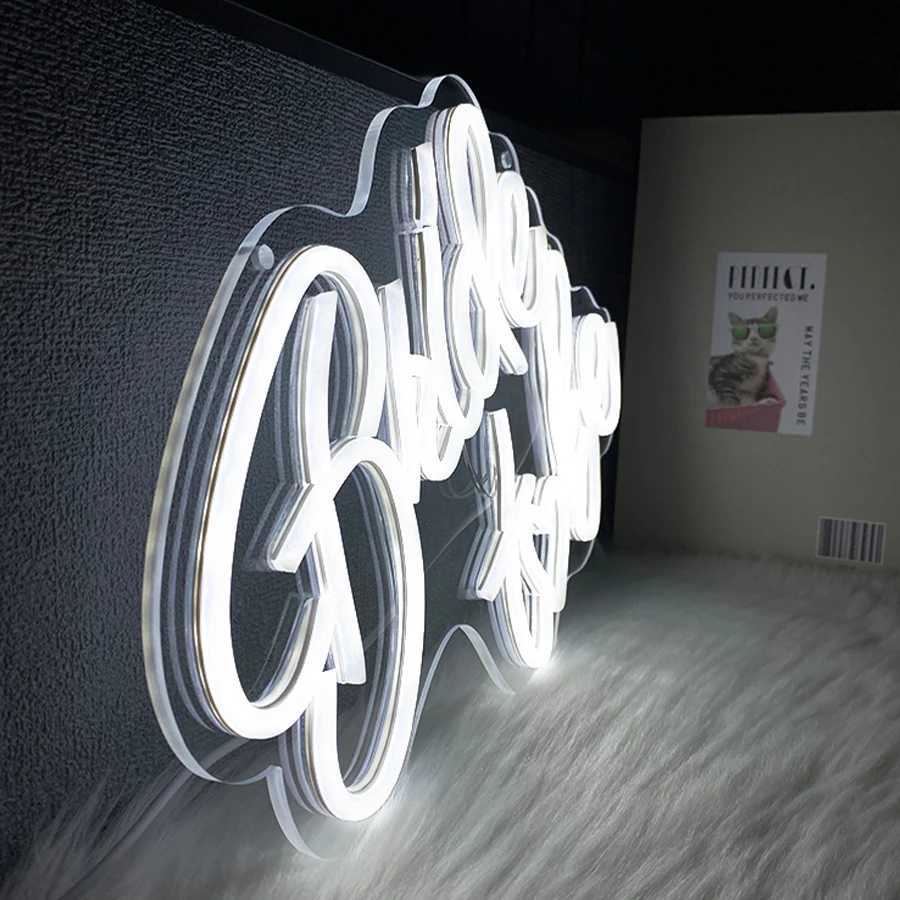 Bride To Be Neon Sign White Led Letter Light Icon Usb Powered Used For Room Proposal Party Wedding Background Art Decor H251201