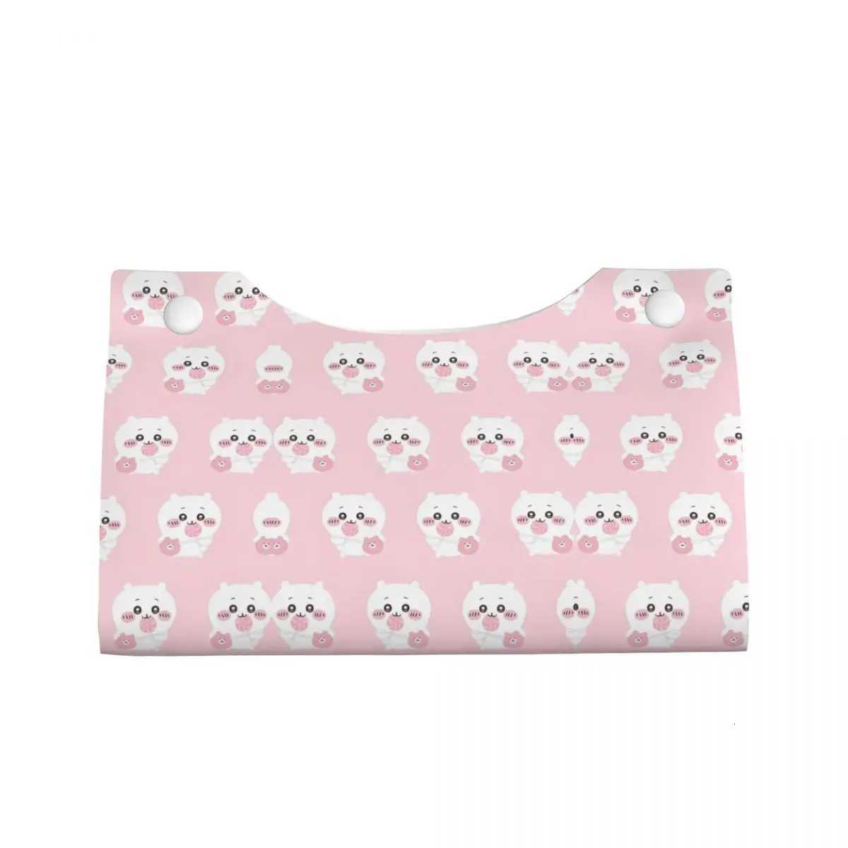 Cust Chiikawa Facial Tissue Box Cover Rectangar Cute PU Leather Tissue Box Holder for Car He H251201