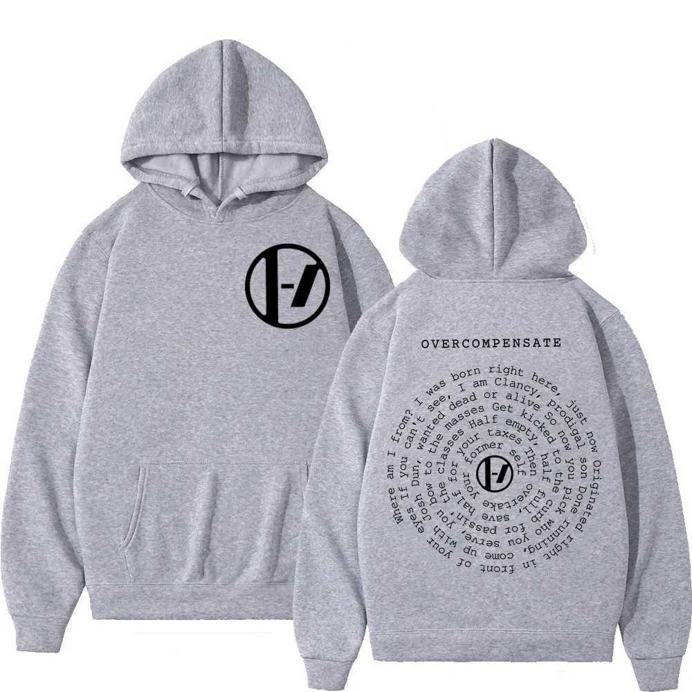 Twenty One Pilots Overcompensate Print Hoodie Men Women Rock Hip Hop Oversized Pullovers Fashion Casual Long Sleeve Sweatshirt J251203