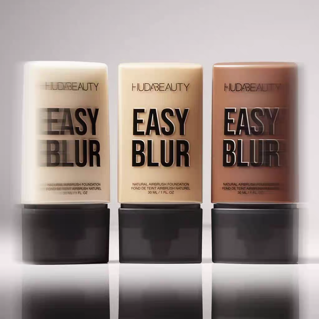 HUDA Beauty New Easy Blur Natural Air Moisturizing Soft Pyramide Skin Liquid Foundation Primer Silicone Free Smooth Pore Pre Makeup Lotion 30ml High Q