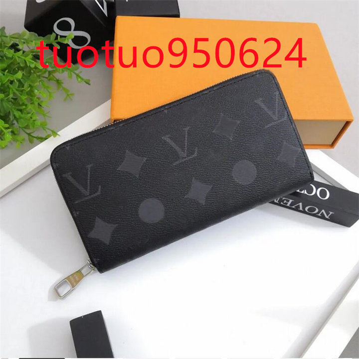 Top quality luxury wallet lady coin purse leather designer wallets for women dicky0750 fashion long money bag zipper pouch pocket note clutch wholesale