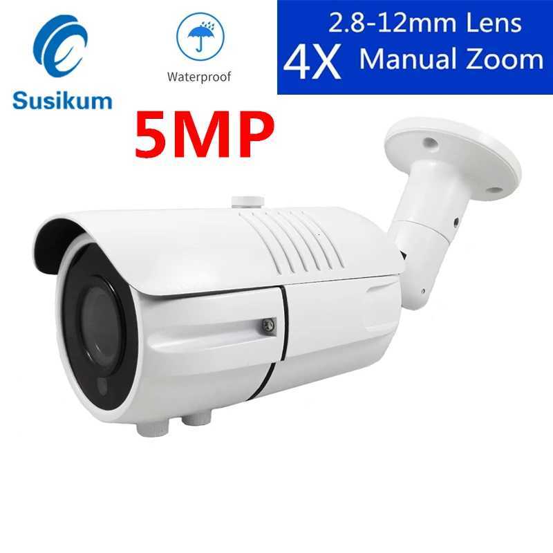 5MP Analog CCTV Camera 4-in-1 TVI/AHD/CVI/CVBS Blet Outdoor Surveillance Camera IP67 Waterproof 28-12mm Manual Lens C251202