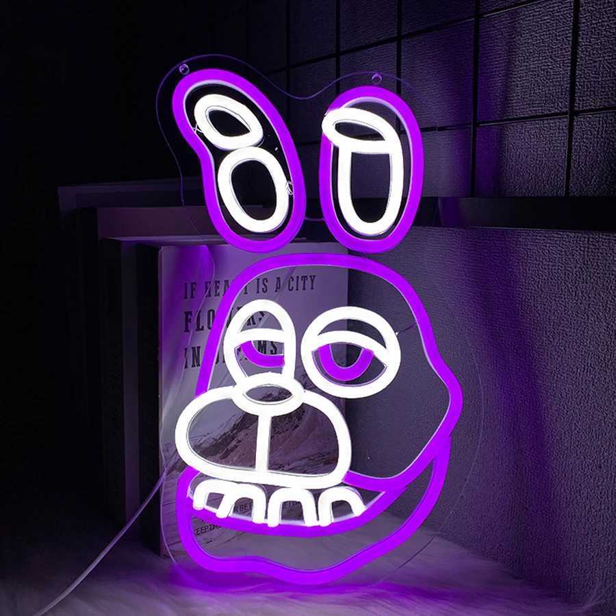 Bonnie The Rabbit Neon Sign Used For Wall Decor Usb Powered Bedroom Game Room Club Theme Party Man Cave Sign Wall Lamp H251201