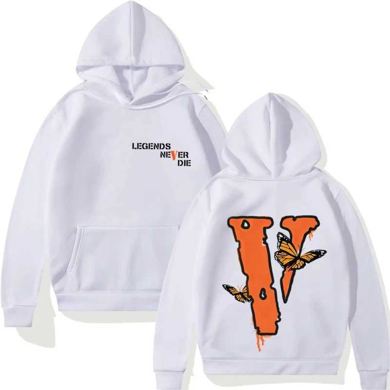 Spring and autumn 2024 Mens loose large v-printed hoodie winter casual warm-lined hooded sweatshirt Hoodie Warm Winter Gifts B J251203