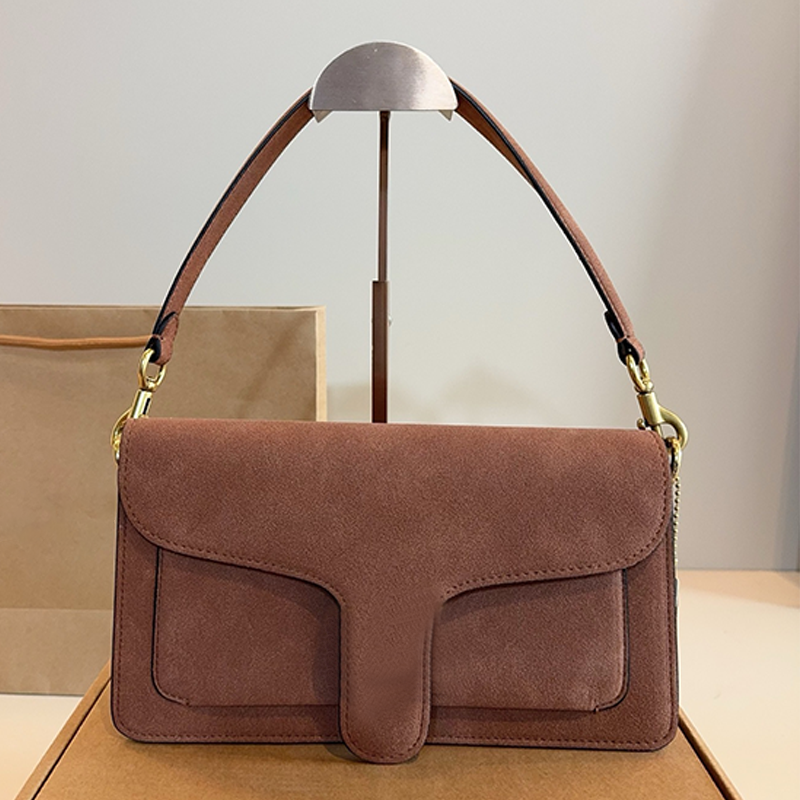 Retro flip-top small square fashionable chain commuter classic letter monogram luxury designer women's shoulder high-end handbag shopping bag