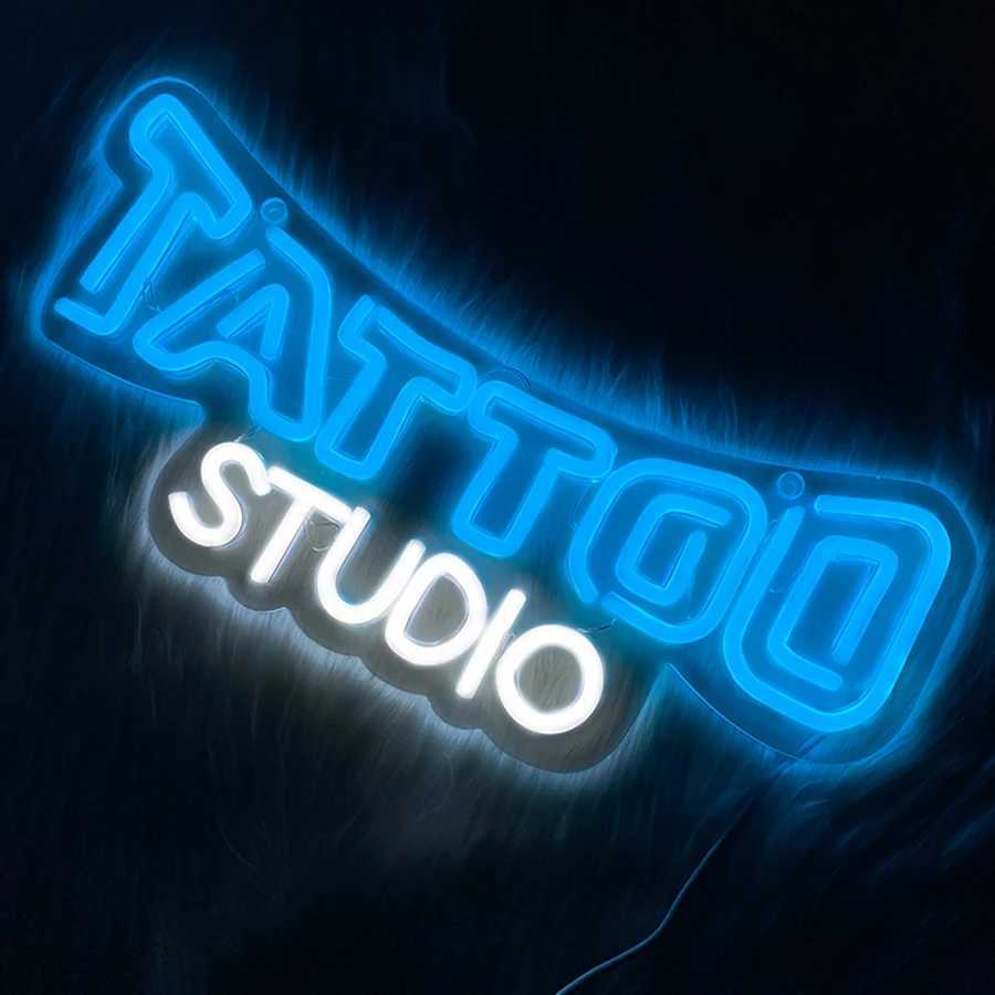 Tattoo Studio Neon Sign Hand-Made Led Letter Lights Usb Powered Used For Tattoo Salons Beer Bars Garages Man Caves Decor H251201