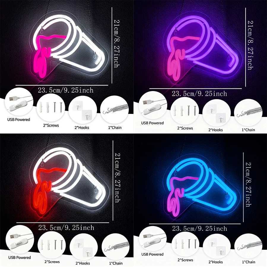 Led Neon Sign Of Drinks Commercial Decor Of Shop Doors And Windows Used As Wall Lamps In Bars Clubs And Cold Drinks Shops H251201