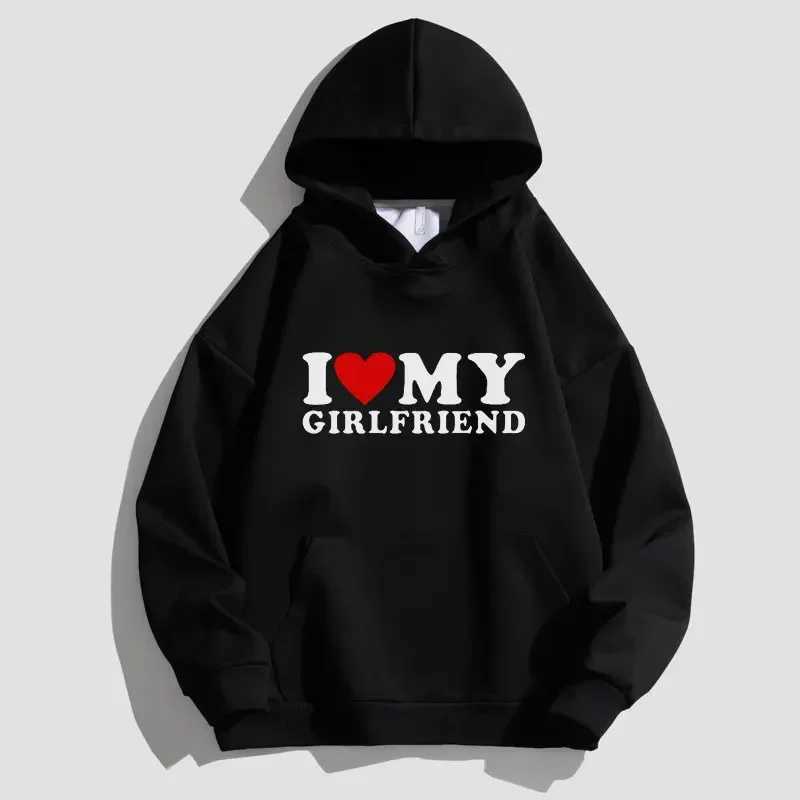 I LOVE MY GIRLFRIEND Print Unisex Hoodie Y2K Sweatshirt for Womens/Mens Hoodies Sweatshirts Solid Hoodies Pullovers Tops J251203
