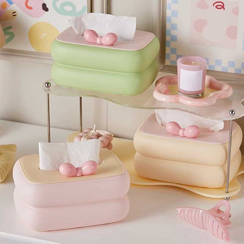 Colorf Tissue Box Organizer Desktop Napkin Holder Wall-Mounted With Lid Portable Design For Living Ro And Bedro Decor H251201