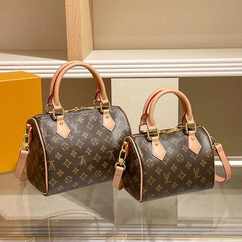 Women Luxury Designer Genuine Leather Shoulder Quick Purse Boston Tote Mini Pillow Handbag Womens Crossbody Messenger Bag Classic Floral make bag