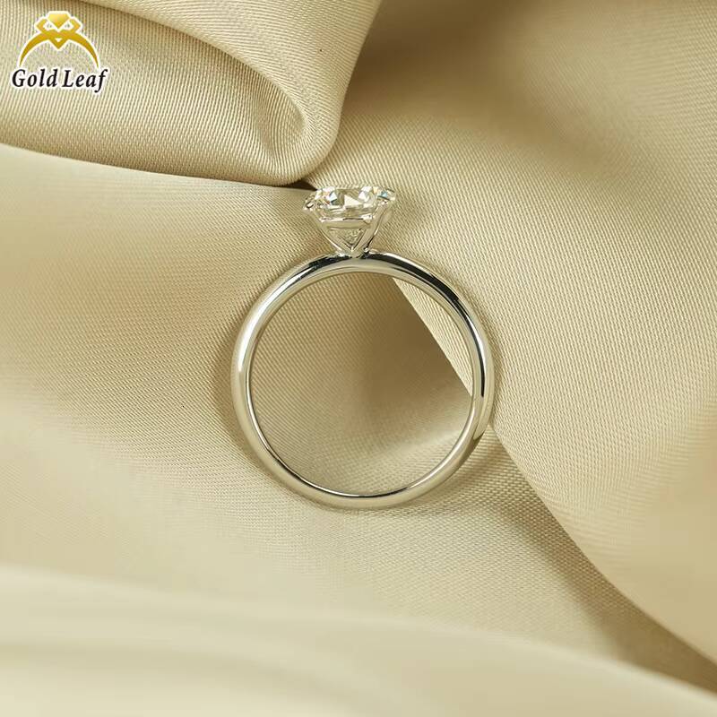 13 CT Round Brilliant Lab Gown Diamond Solitaire Ring IGI GIA Report Cvd HPHT Lab Grown Created Diamond Solid Gold Diamond Ring