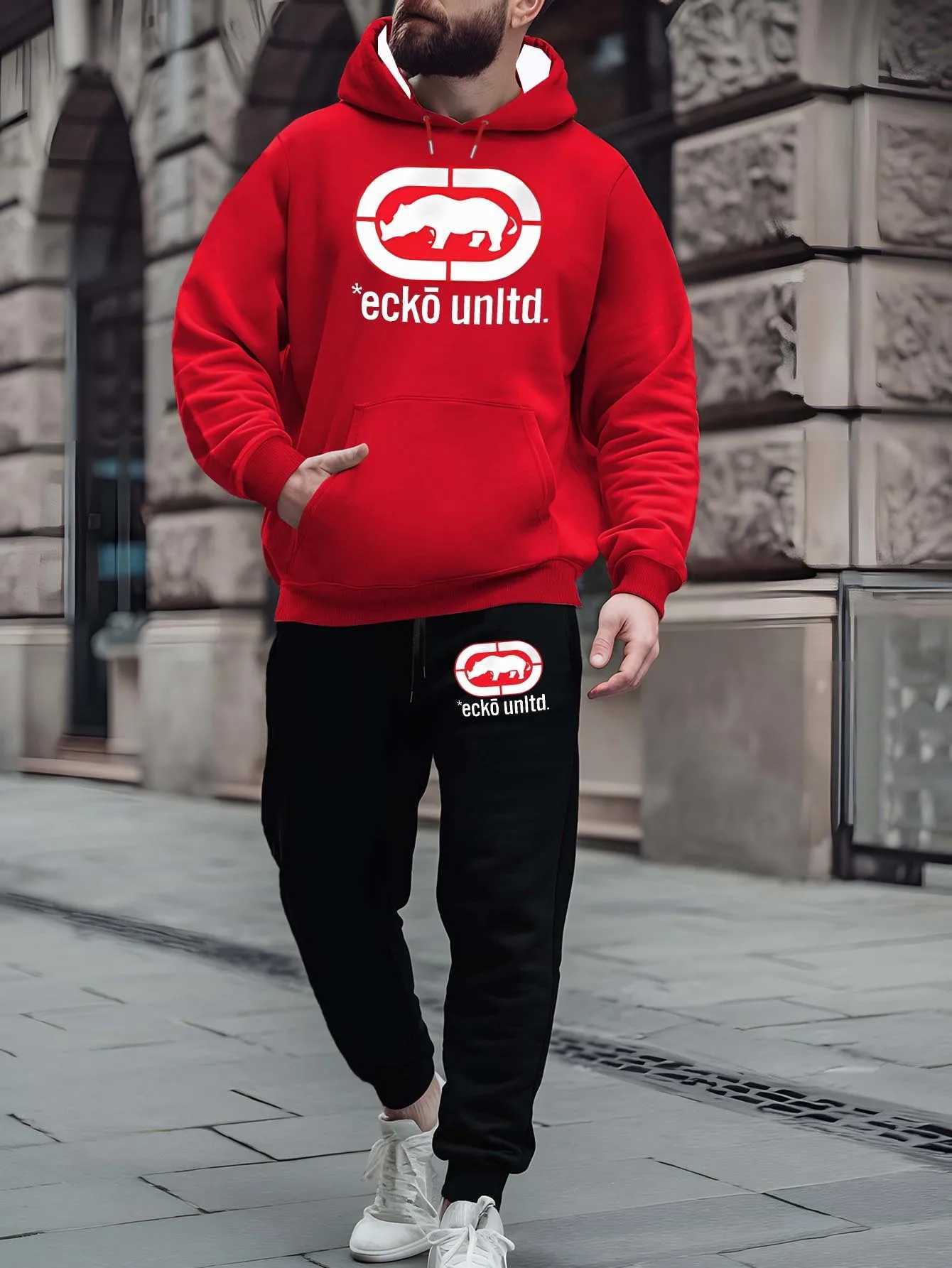 2025/26 Autumn Winter Sweatsuit Hoodie Two-Piece Set Urban Street Fashion Casual Athletic Wear Mens Clothing Sets W251202