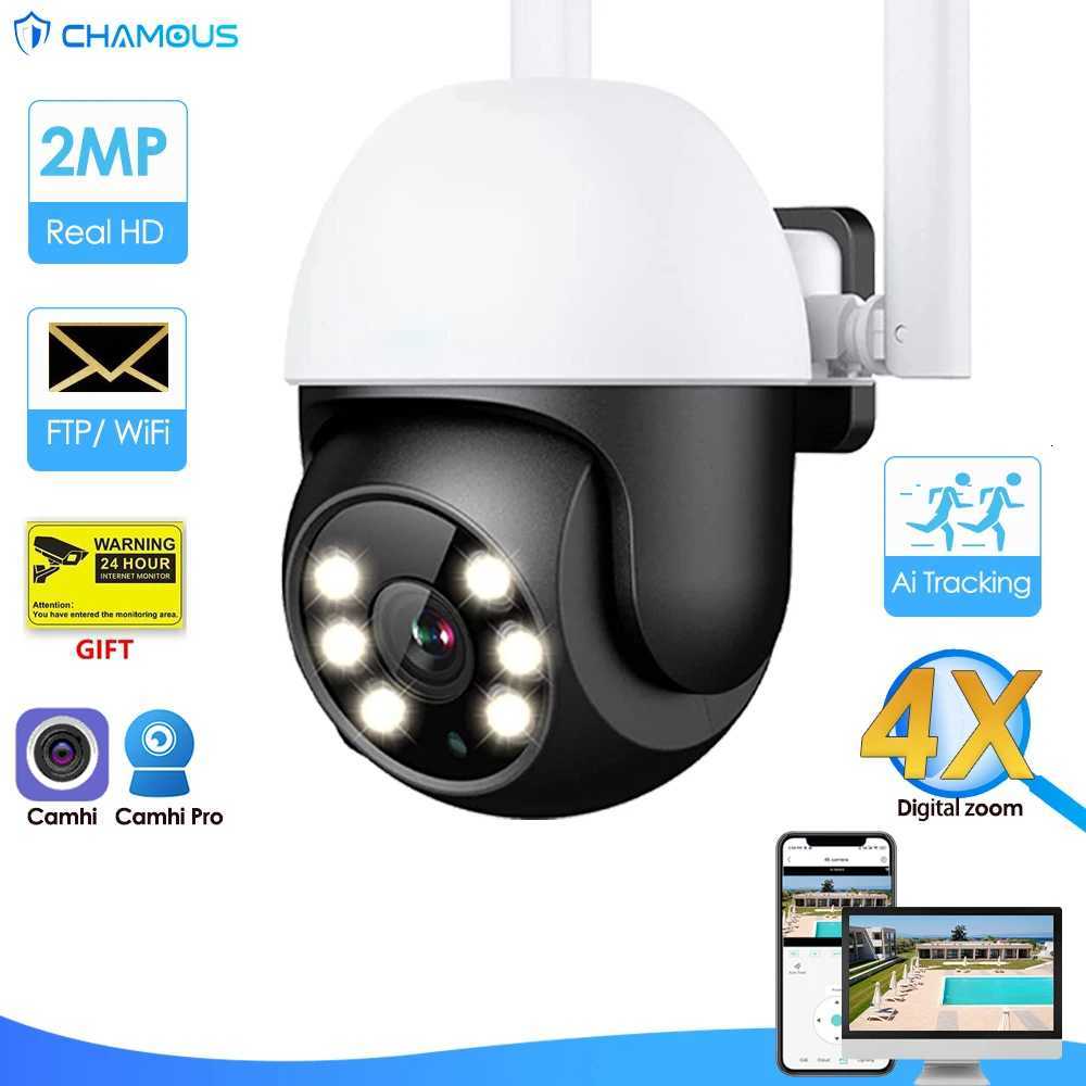 Camhi WiFi IP Camera Outdoor Mini WiFi Surveillance Cam PTZ Speed De 1080P H265 CCTV Video Street Cam FTP Al 4X Zo CamHi C251202