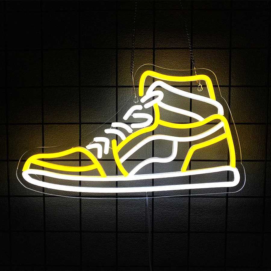 Sports Shoes Led Neon Sign Usb Powered Used For Bedroom Man Cave Party Home Shop Game Room Art Decor Youth Gifts H251201