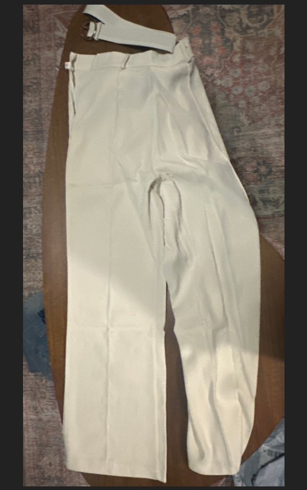 Women's Pants High End Elegant White Pant Women Spring Summer Waist Solid Color Casual Narrow Straight Legs Trousers Office Lady