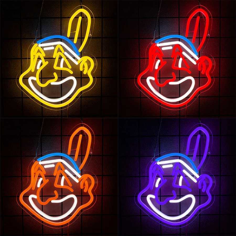 Animation Led Neon Sign Rabbit Icon Used For Bedroom Game Room Man Cave Party Decor Gifts For Teenagers And Boyfriends H251201