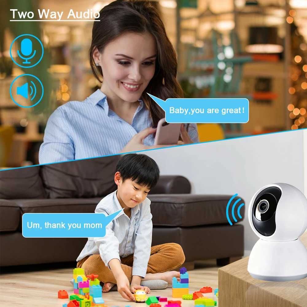 Mini Indoor 2 Way Au 5MP Tuya Wifi Smart He Baby Monitor Security IP Camera 2K PTZ Auto Tracking CCTV Surveillance Camera C2512021