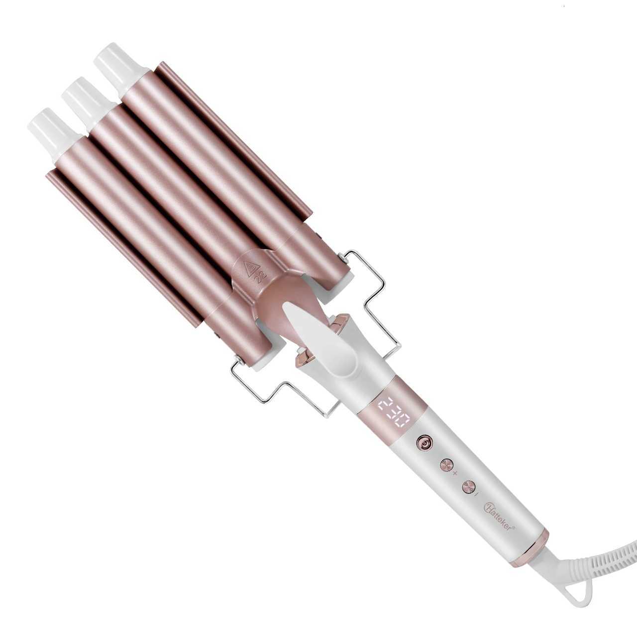 Hatteker Professional Hair Curling Iron Ceramic Triple Barrel Waver Electric Hair Styling Tool for Versatile Curls And Waves EU C251202