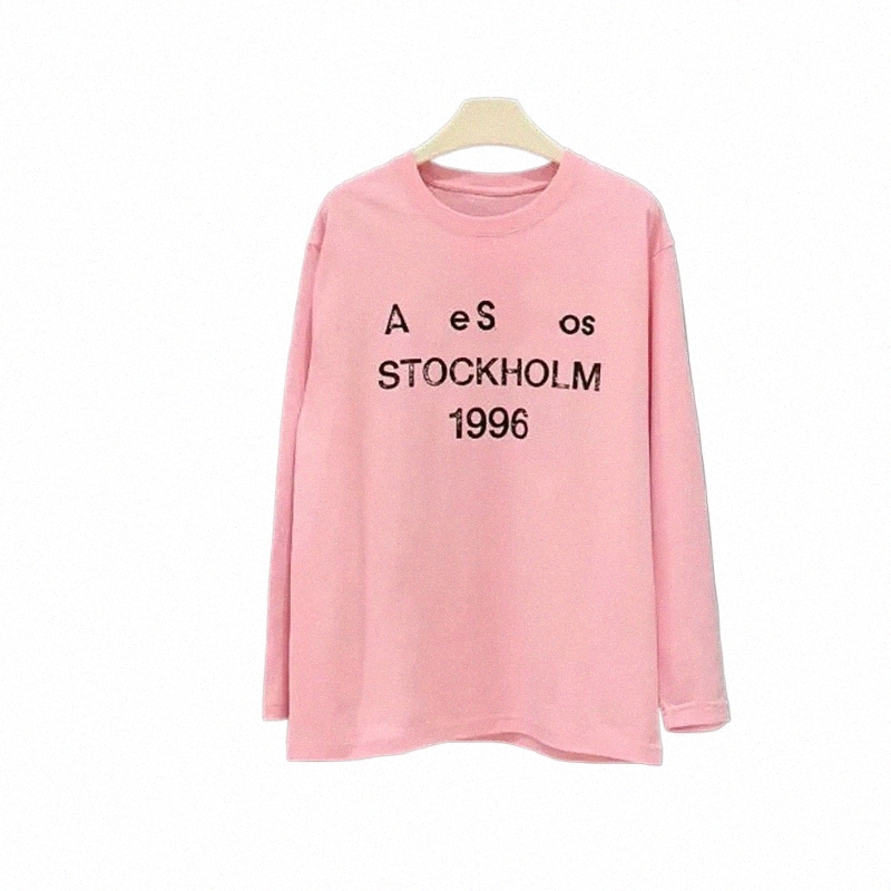 buyers' PicksMens Designer T Shirts Men Women Letter Printed Tshirts Fashion Spring Summer Long Sleeve Tops Washed Styles Breathable T-shirts Size S-L 65DK#