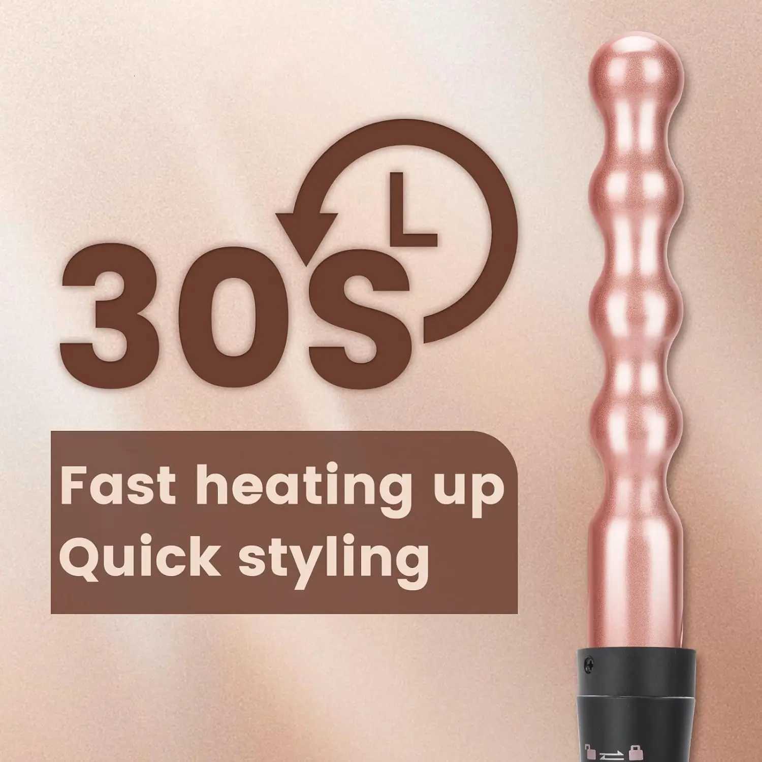 5 in 1 Curling Iron Set Hair Curlers with Interchangeable Ceramic Barrels 076-125 Hair Crimper Wand Curling Iron Wave C251202