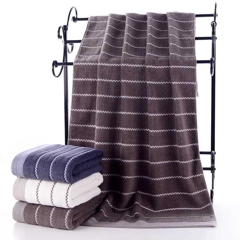 Towel Large Bath Towels 100 Cotton 140 x 70cm Extra Beach Towels Lighter Weight Absorbent Quick Dry Perfect Bathroom Towels Y251202