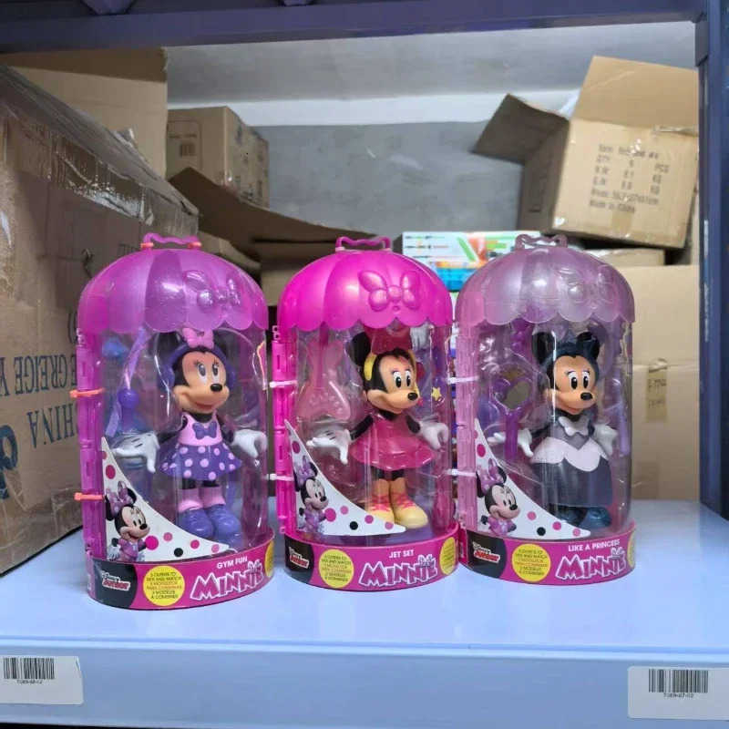 Disney Junior Minnie Mouse Fabulous Fashion Funny Girls Dress-up Anime Figure Play House Toys Collect Ornaments Kids Gifts H251202