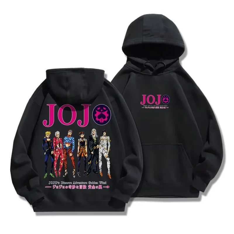Anime JOJO Adventure Jotaro Kujo pattern autumn and winter hoodie womens fashion hip-hop mens long-sleeved sweatshirt J251203