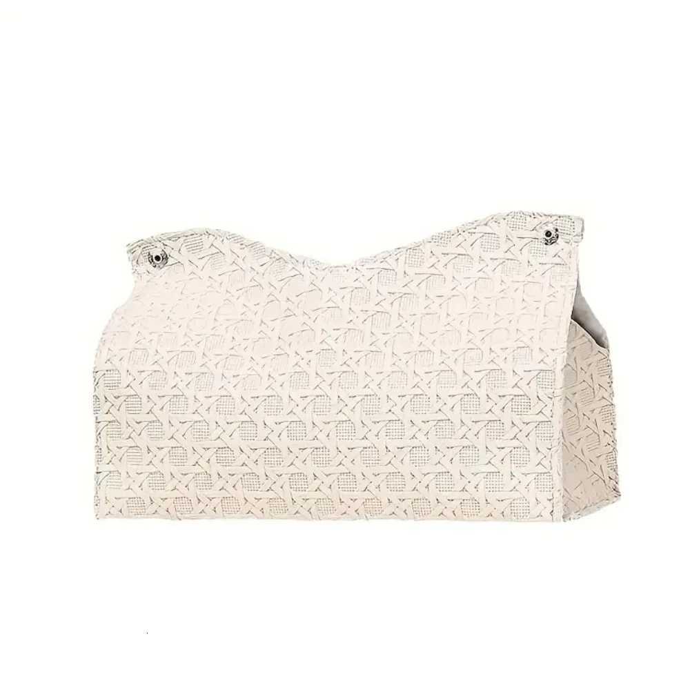 PU leather tissue box decorative napkin holder with buttons suitable for he living ros bedros and bathros H251201