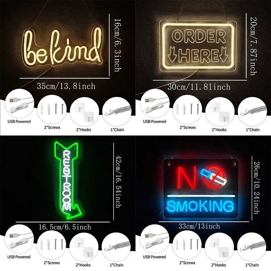 Warm Reminder Led Neon Sign Wall Art Decor Usb Powered Used For Wall Lamps In Clubs Bars Shopping Malls And Hotels H251201