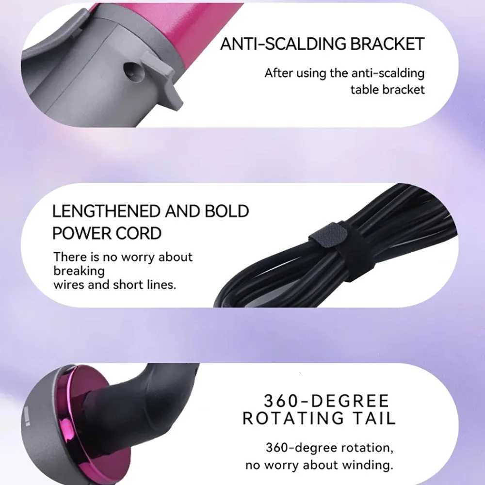 Kemei Curling Iron Long Barrel Styler Versatile Curling Wand Adjustable Heat Settings Wen Hair Curler with Extended Barrel C251202