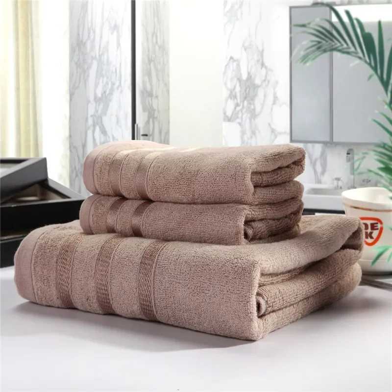 Bamboo Fiber Bath Towel Set Absorbent Adult Bath Towels Solid Color Soft Friendly Face Hand Shower Towel For Bathroom Washcloth Y251202