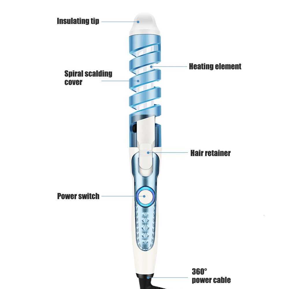 Anti-Scald Ceramic Curling WandPortable Curling IronAutatic Spiral Hair Curler for WenDetangle Scald- Fast Heating Ro C251202