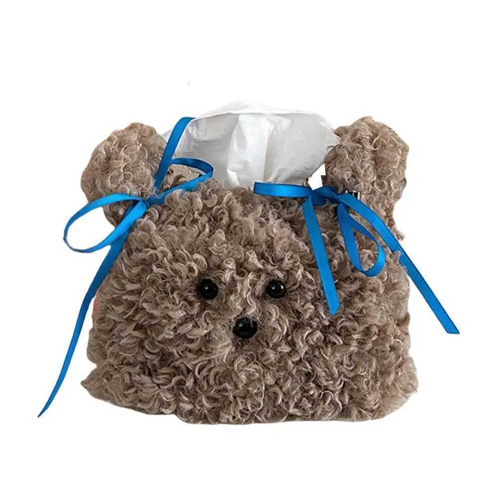 Plush Puppy Tissue Box Tissue Case Tissue Cover Napkins Storage Box Napkin Holder Desk He Decor Cute servilletero H251201