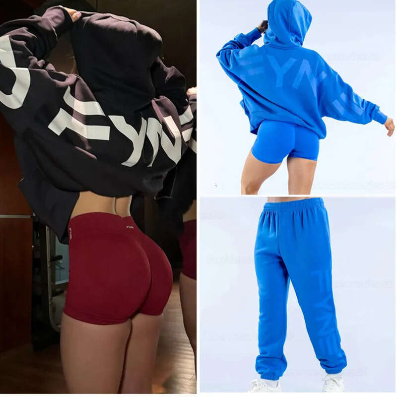 Designer yoga Dyfn Women's Yoga Set dyfnes Hoodie with Drawstring Loose Fit Casual Pants Sports Casual Activewear Pants Gym Clothing Women's Fitness Activewear Set