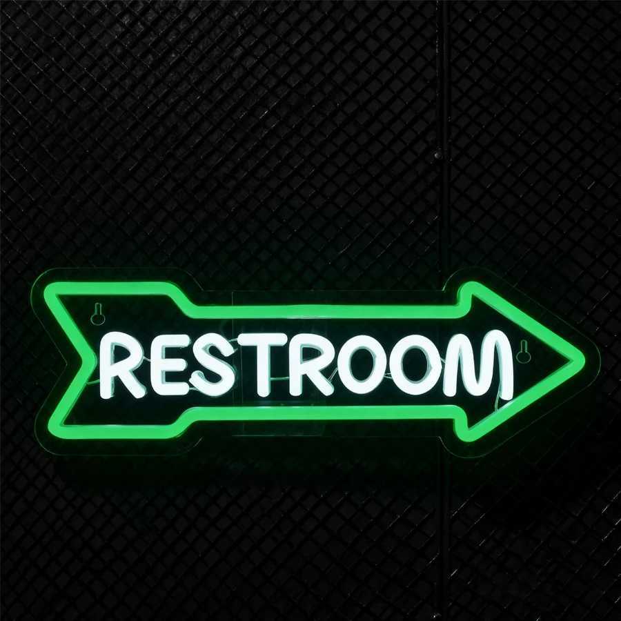 Warm Reminder Led Neon Sign Bathroom Indicator Light Used For Decor Of Bars Clubs Game Rooms And Entertainment Places H251201