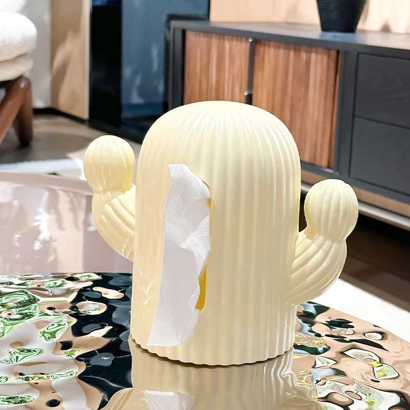 Fashionable and Creative Cactus Toilet Paper Box High Beauty Living Ro Desktop Cute Tissue Box Paper Storage Box H251201