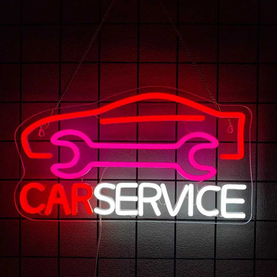 Garage Neon Sign For Wall DecorLed Neon Light For Man Cave Car Room Auto Repair Shop Car Enthusiast PartyCar Repair Shop H251201