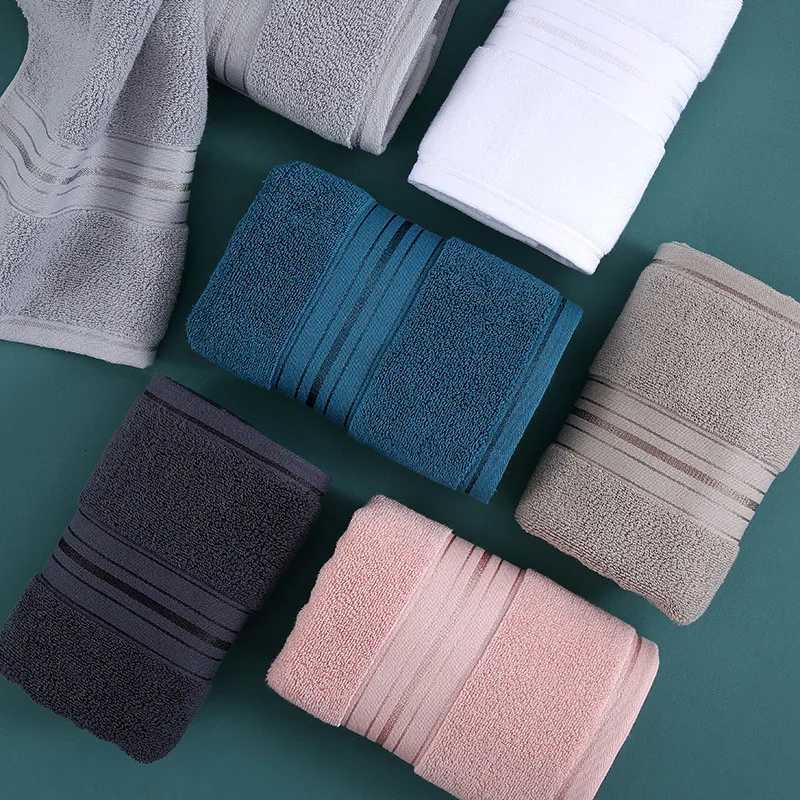 35X75cm 100 cotton towel absorbent adult bath towel pure color soft are super absorbent super soft travel and sports towels Y251202