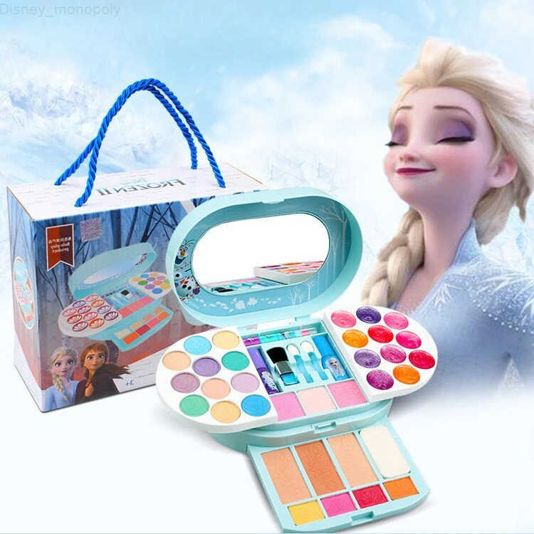Disney Princess frozen 2 Original real Makeup Toy Set Girl Gift Playhouse Fashion Toys H251202