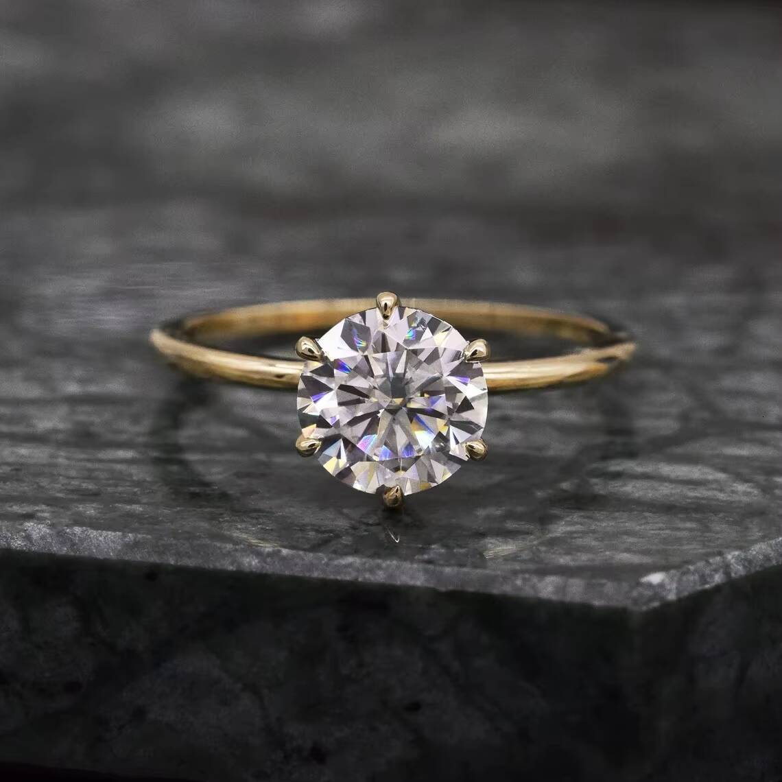 CHANG LAI CVD PHPT 2 Ct Laboratory Diamond Rings Excellent Brilliant Round Cut 5ct Lab Grown Diamond Ring